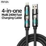 mFish 240W Ultra-Fast 4-in-1 Universal Charging Cable